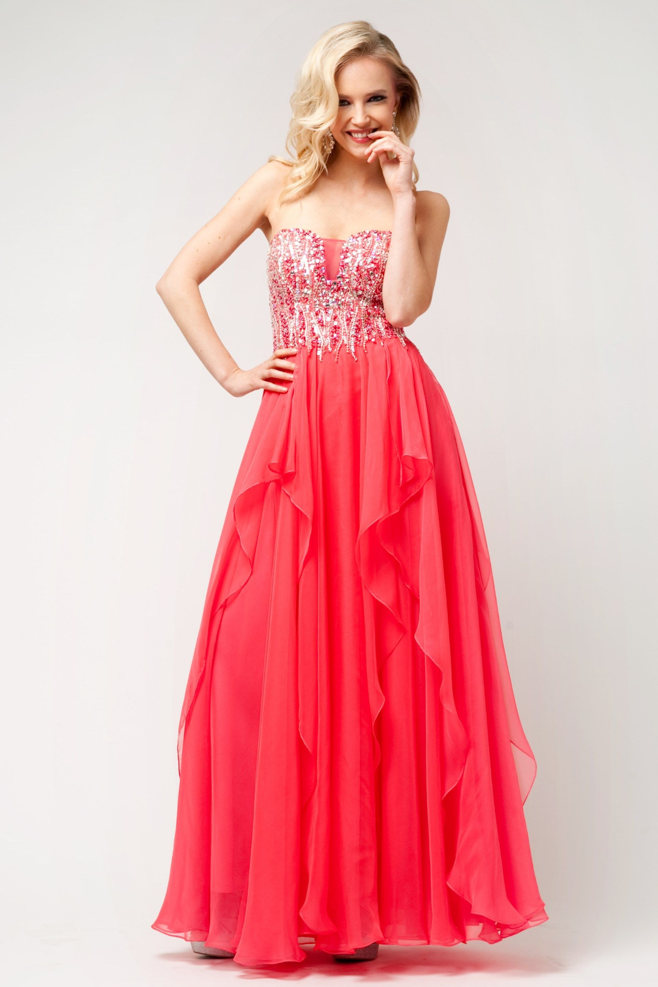 Strapless Layered Dress-0