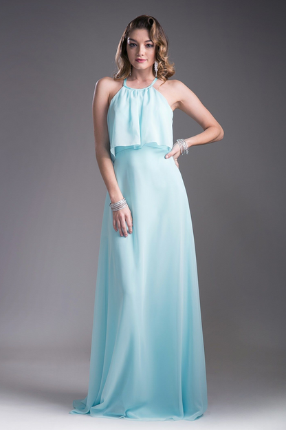 Long Chiffon Sheath Dress-3