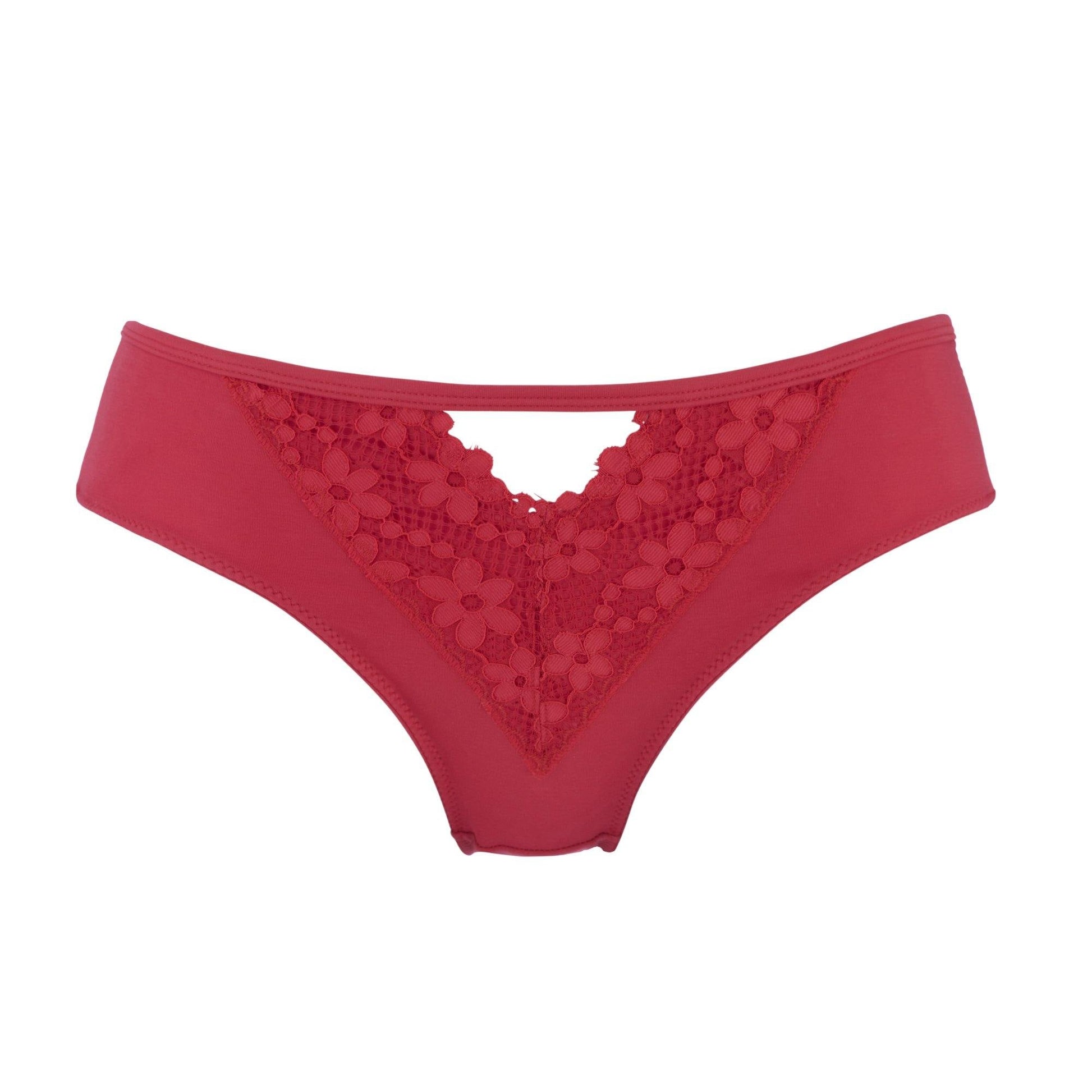 Passion Red - Silk & Organic Cotton Brief-1