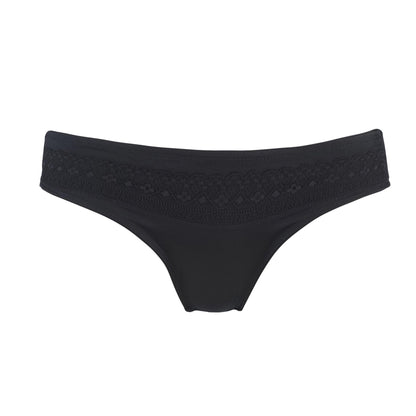 Champagne - Silk & Organic Cotton Brief in Black-1