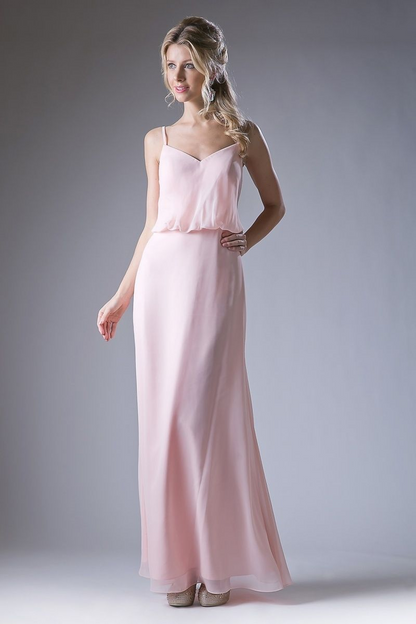 Long V Neckline Dress-1