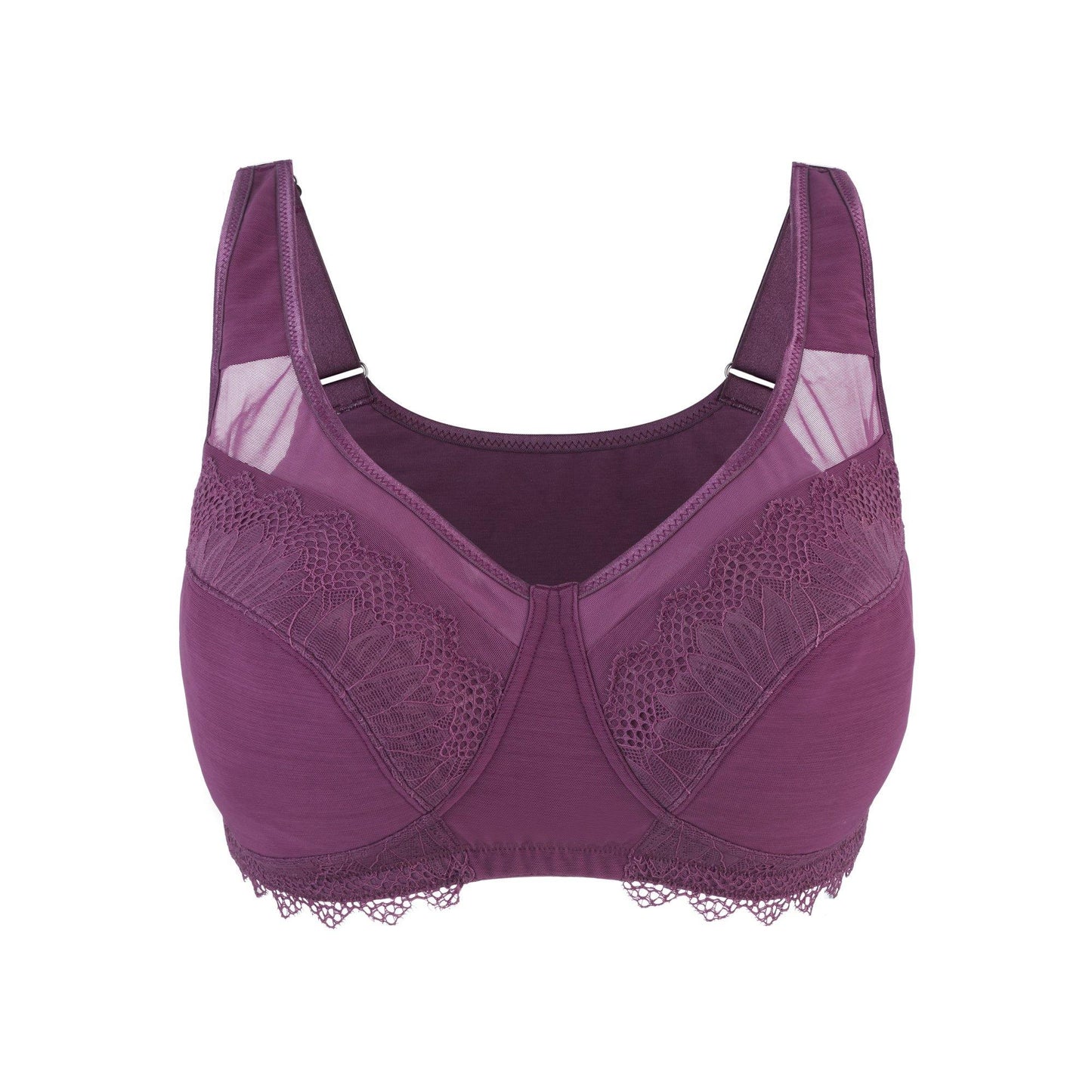 Claret Silk Back Support Cotton Sports Bra (Multiple colors available)-7