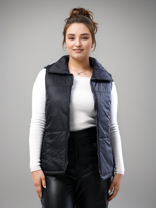 Puffer Vest - Black-0