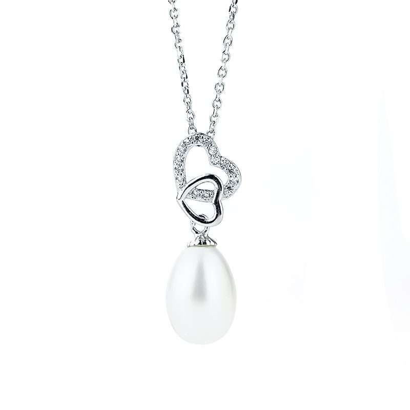 Freshwater White Pearls Toorak Pendant 8-9 mm AAA-0