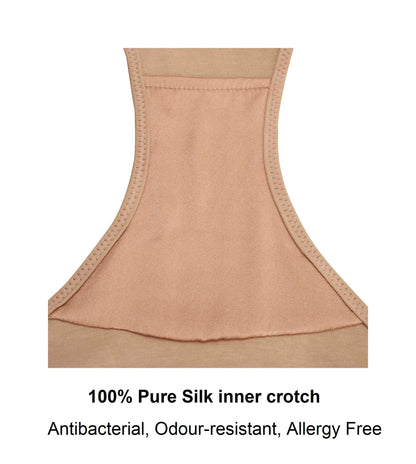 Vanessa- Silk & Organic Cotton Full Brief in Skin Tone Colours-4