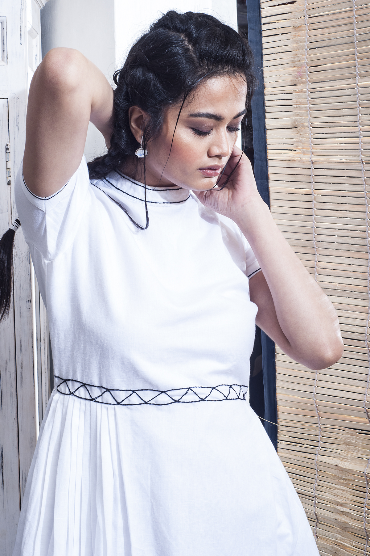 Ramira - White Asymmetric Dress-3