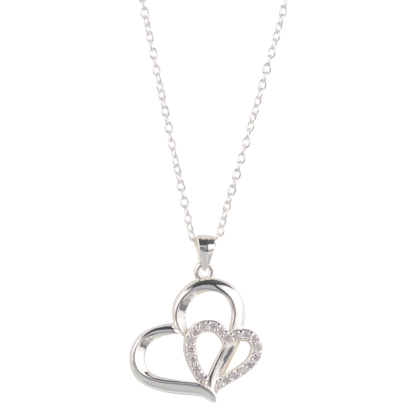 Eternity Necklace Love Heart Pave Necklace-1