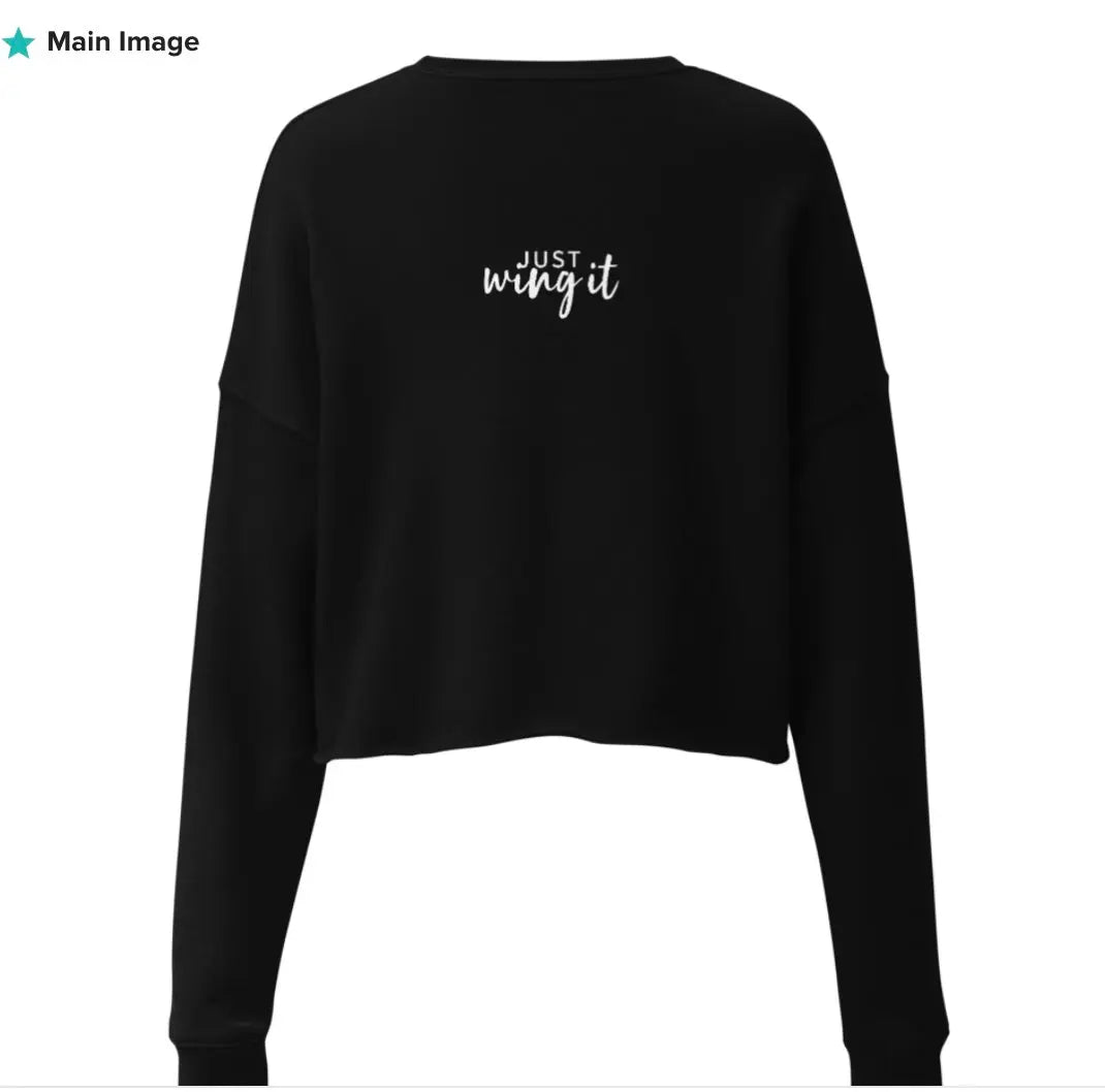 Live Bold Crop Sweatshirt - sweatshirt women-1