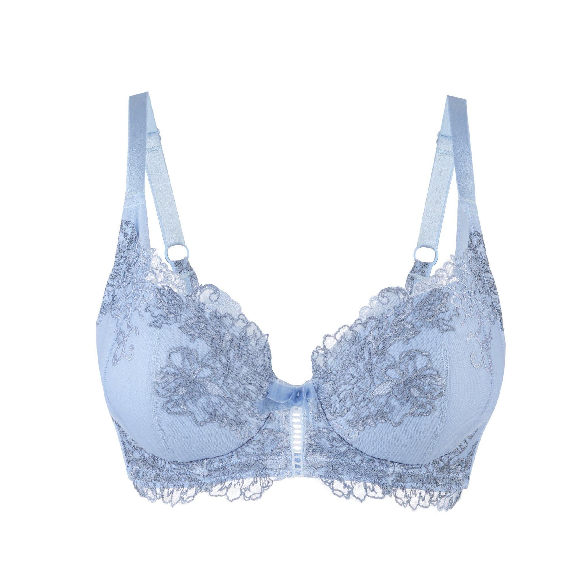 Ashley Embroidery Silk & Organic Cotton Supportive Bra-1