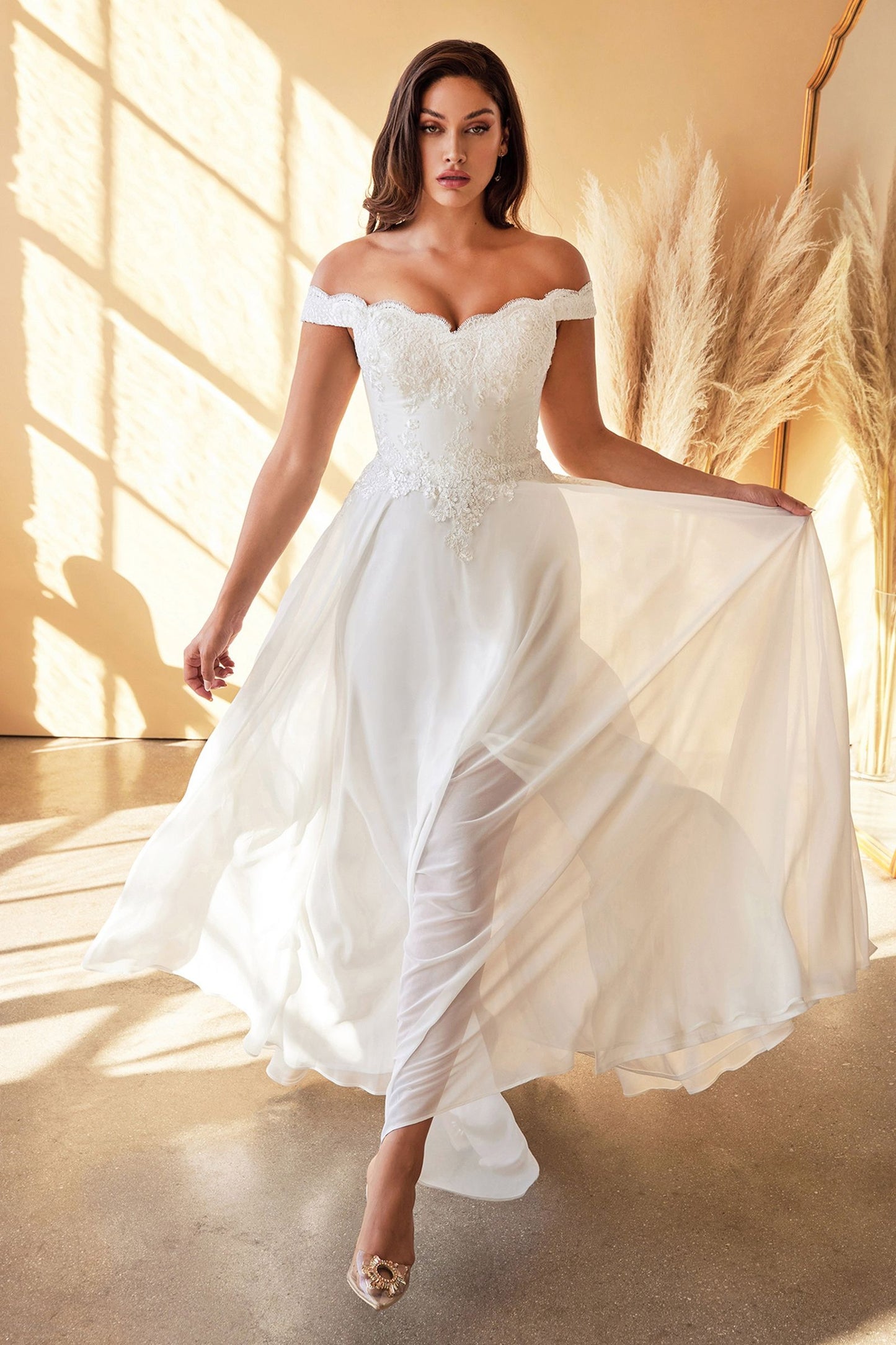 Lacelet Off The Shoulder Bridal Gown-1