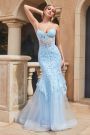 Lace & Tulle Mermaid Gown-2