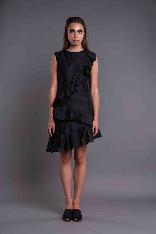 THREE WAY RUFFLED DRESS-0