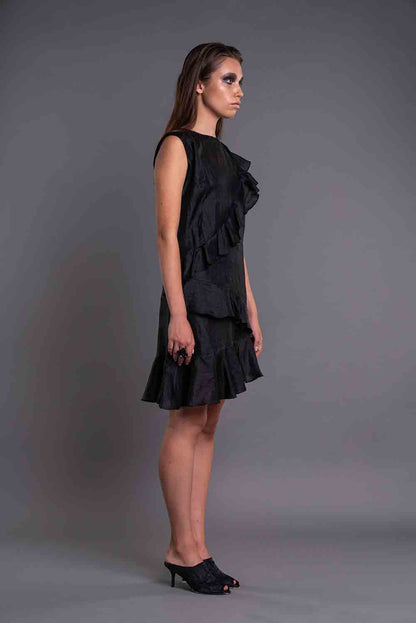 THREE WAY RUFFLED DRESS-1