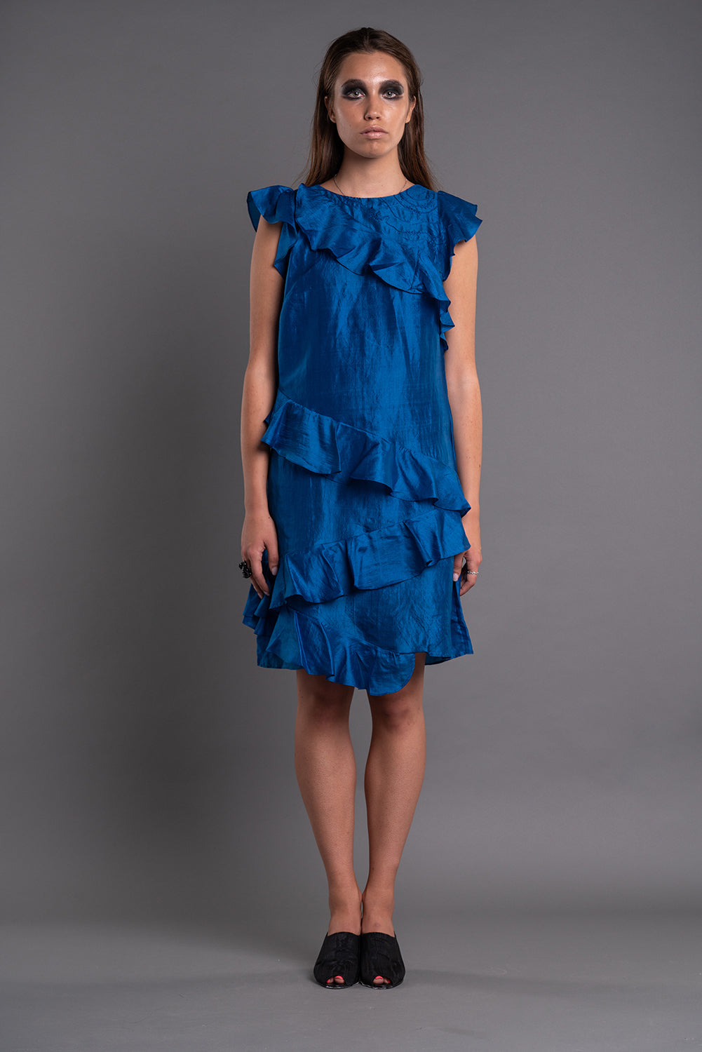 FOUR WAY RUFFLE DRESS-0