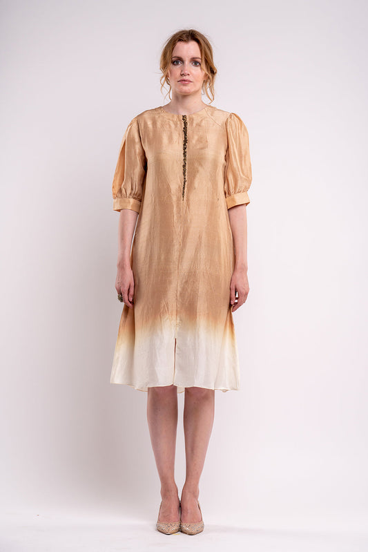 Kanso Coffee Dress-0