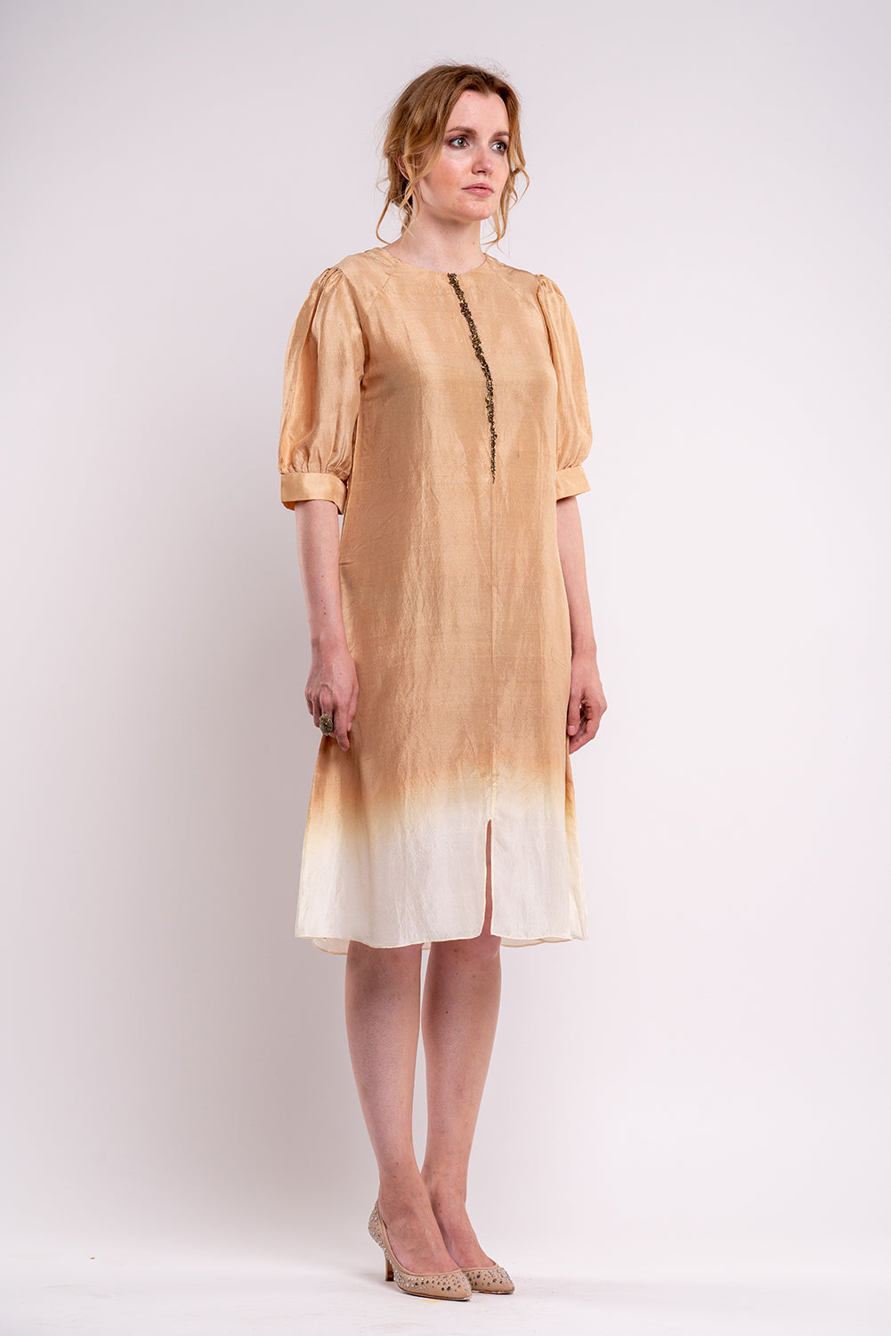 Kanso Coffee Dress-1