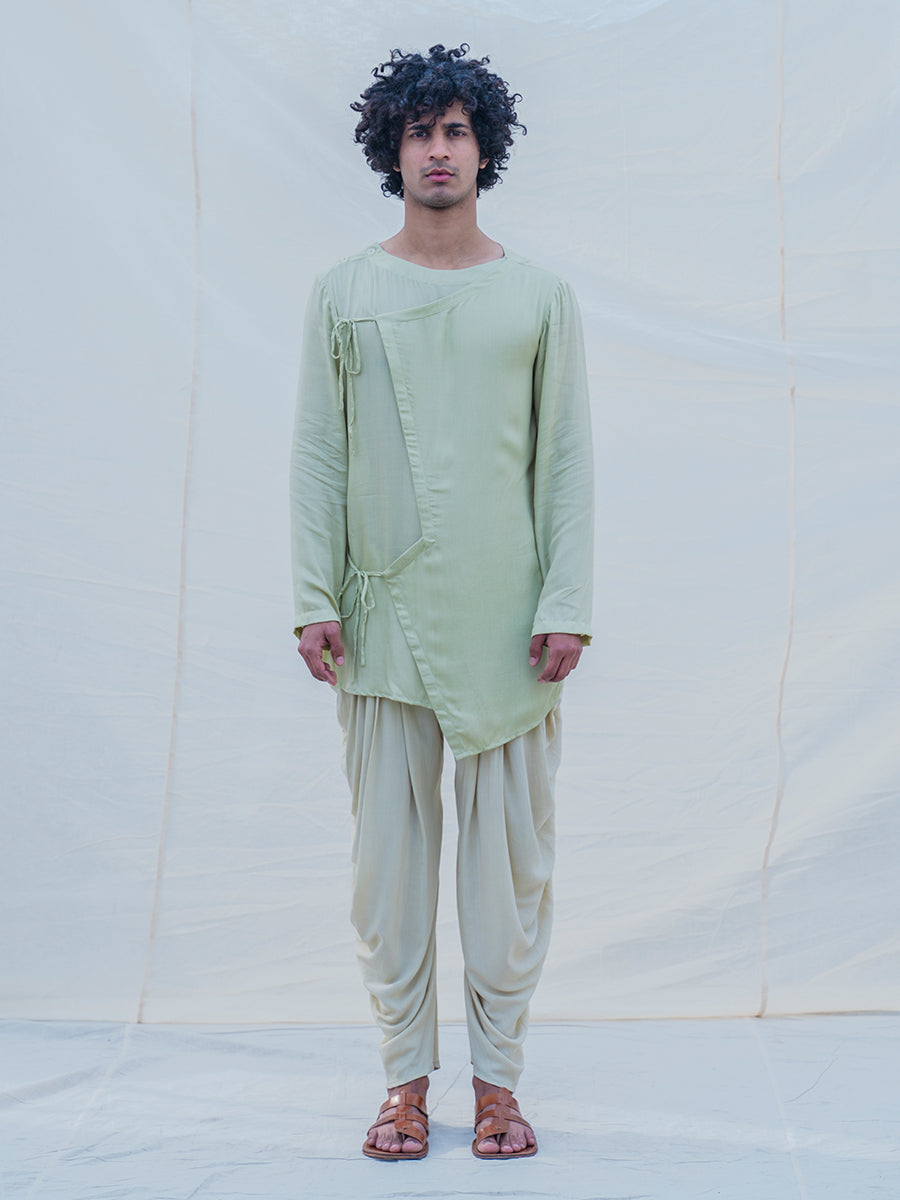 Cotton X Rayon Pista Angrakha-0