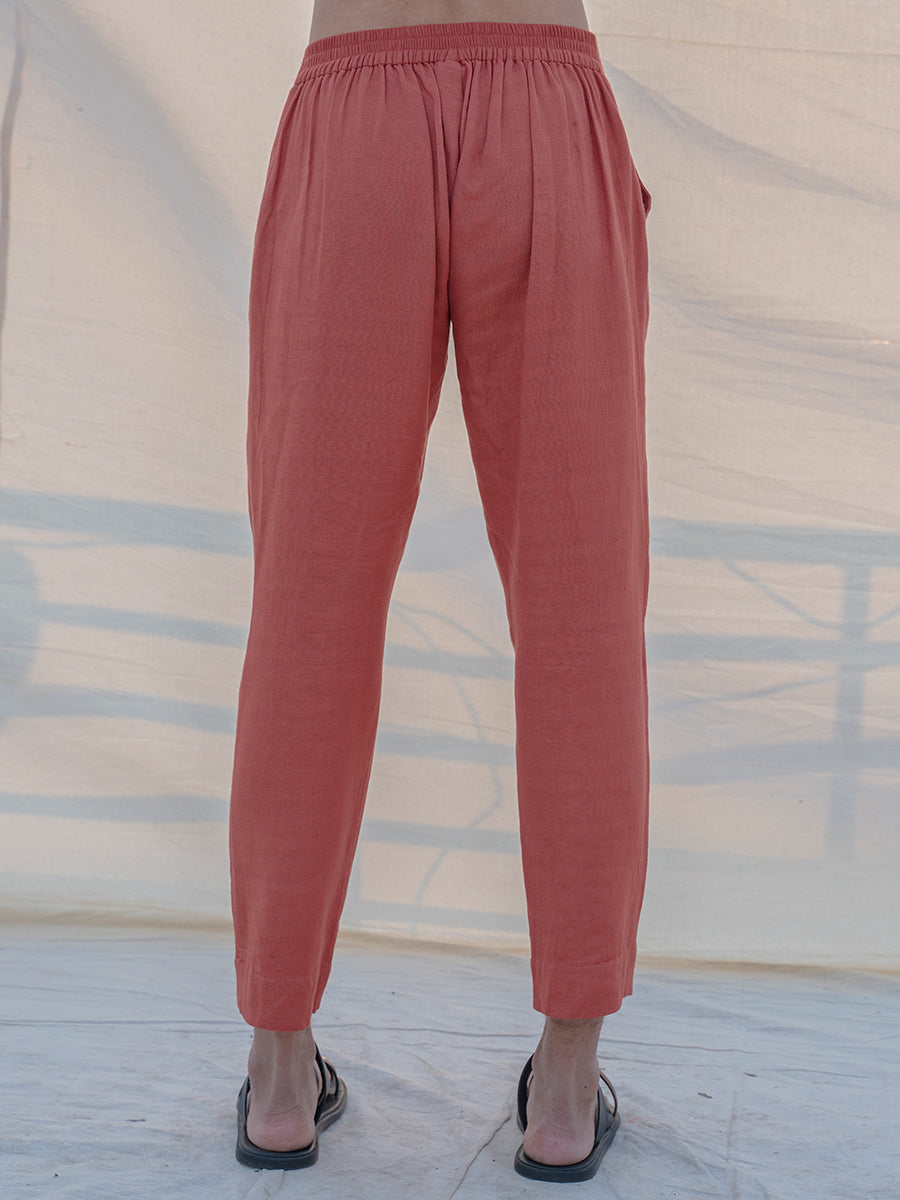 Cotton X Linen Coral & Mean Trouser-2