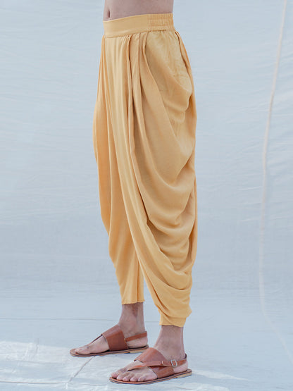 Beige Gold Dhoti-1