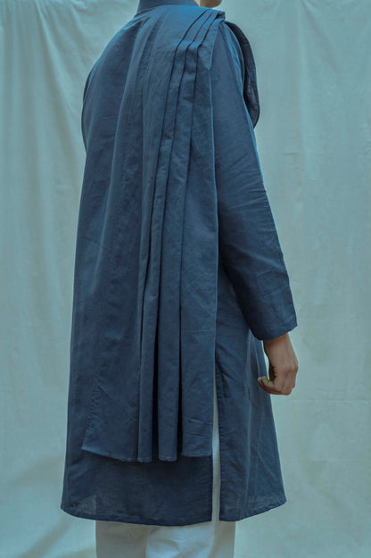 Cotton X Linen Back Pleated Kurta-3