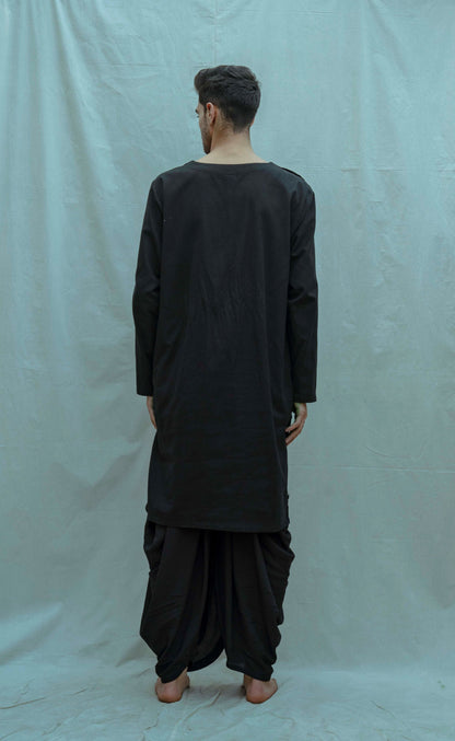 Cotton X Linen Side Placket Kurta-2