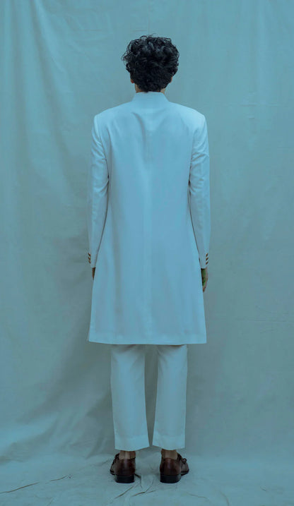 PANELED ACHKAN SET IN OFF WHITE-1