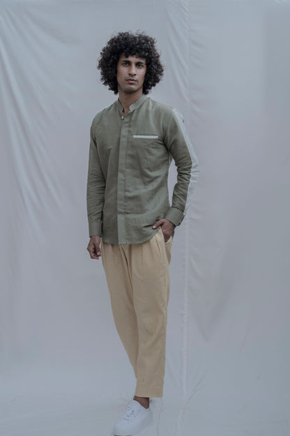 Athens - Olive Shirt-1