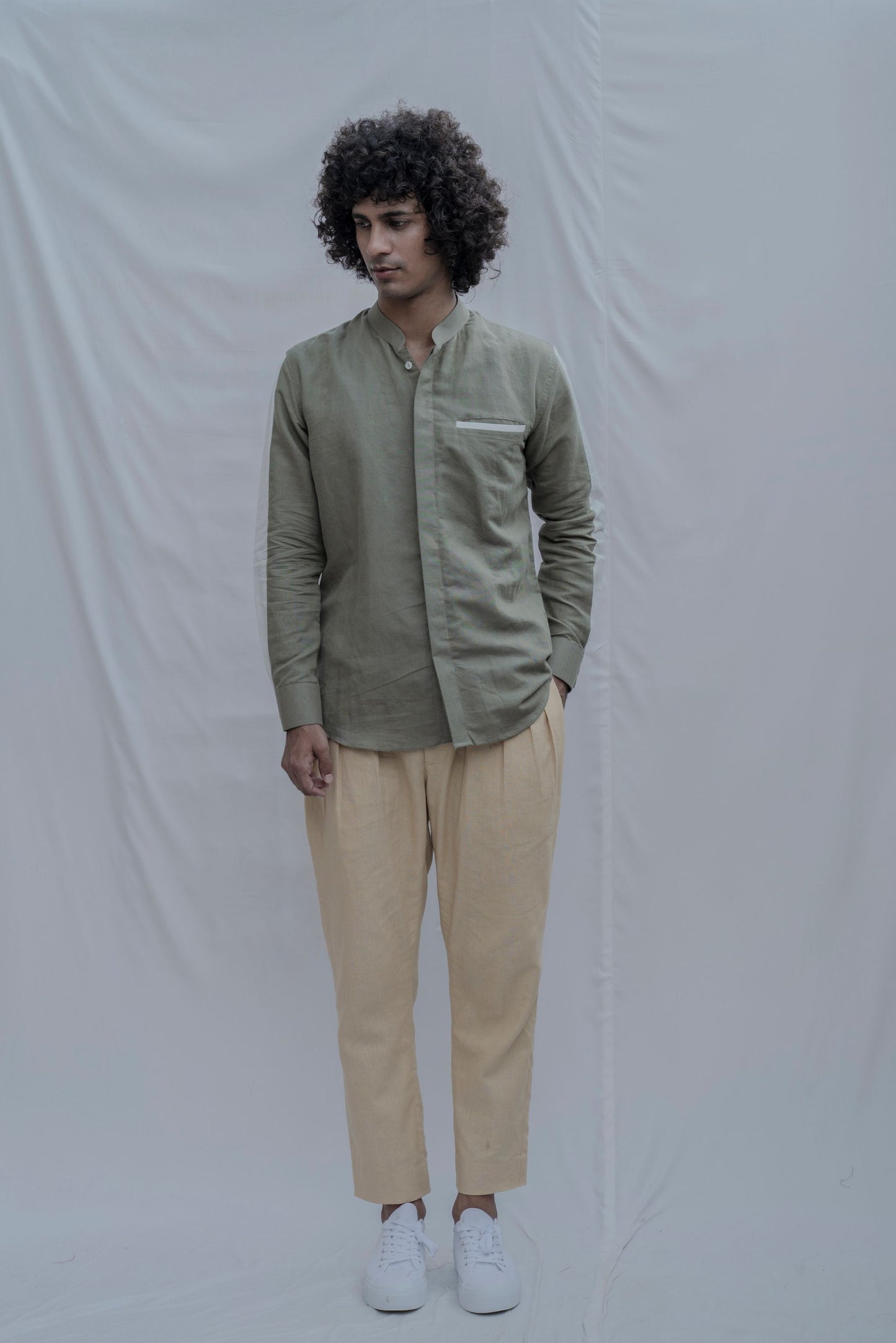 Athens - Olive Shirt-4