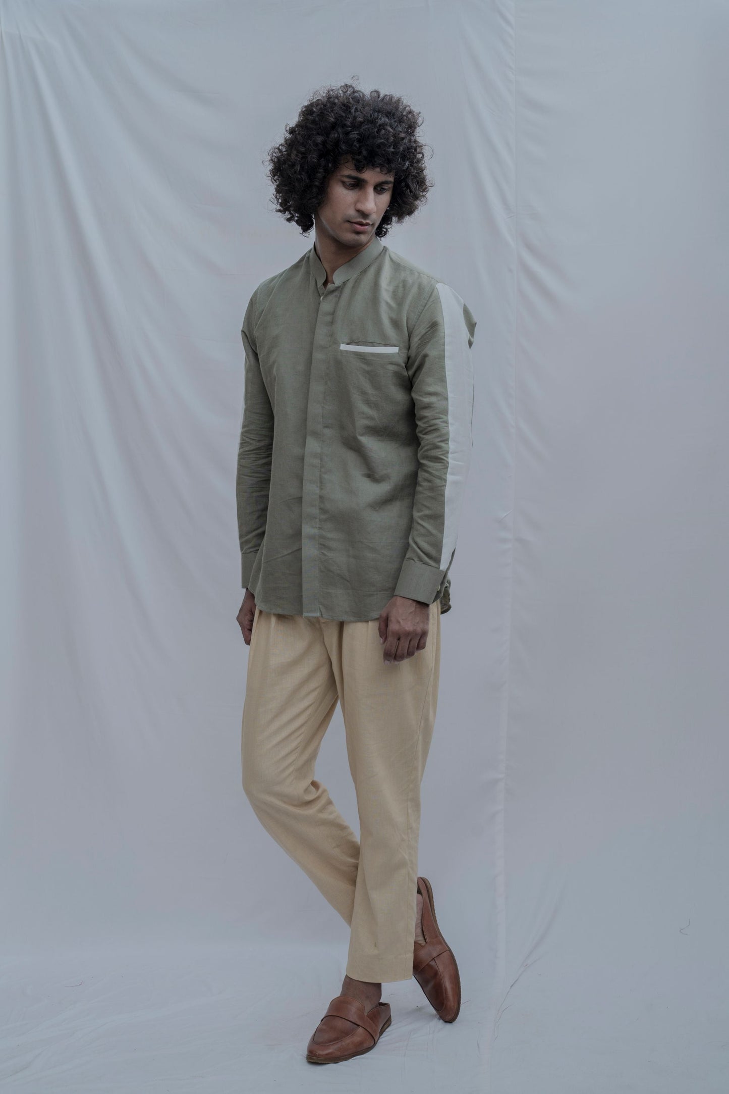 Athens - Olive Shirt-3