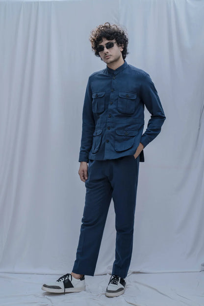 MONTAUK-NAVY- JACKET & PANT CO-ORD SET-3