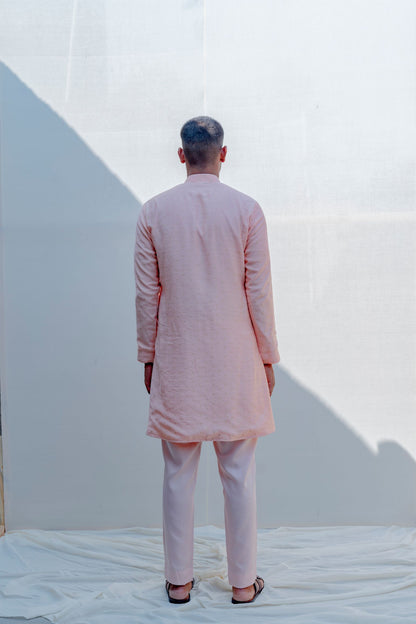 Sinti- Peach Asymmetric Kurta Set-3