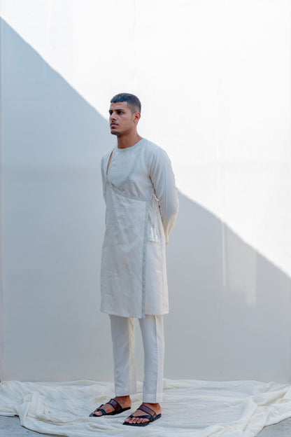 Mirjai - Off-White Embroidered Kurta Set-2