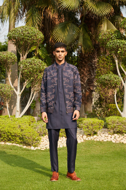 Nur Bomber Jacket & Kurta Set-2