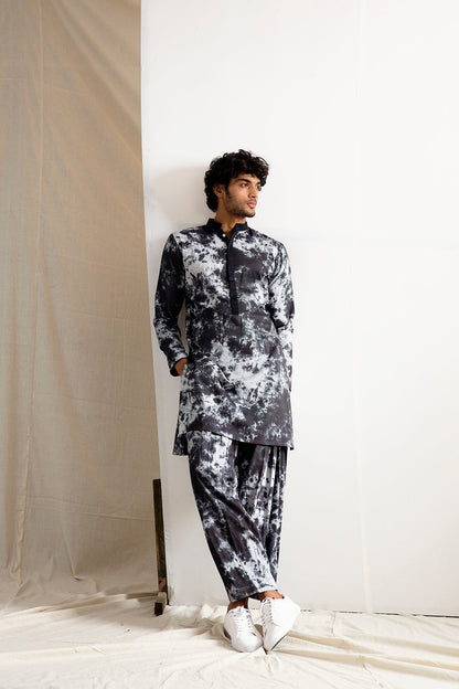 Wren - Tie & Dye Long Kurta Set-0