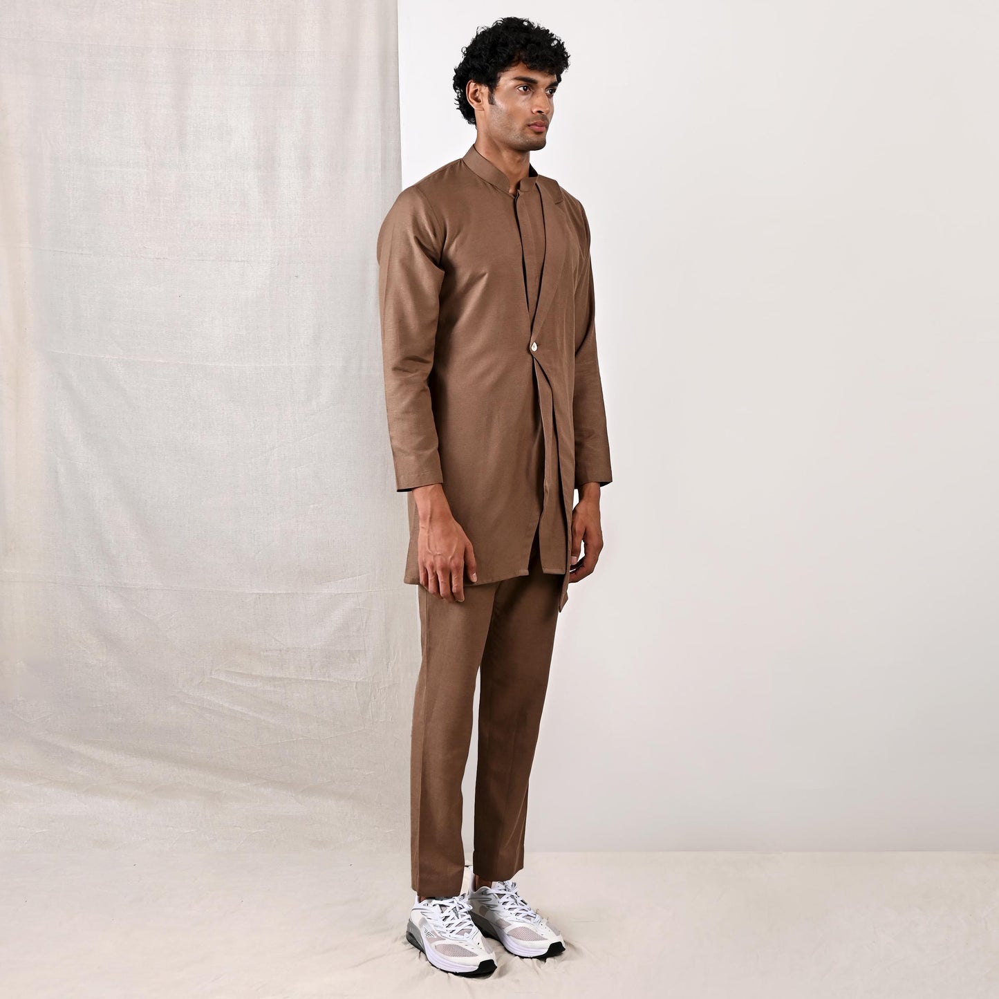 Arthur - Light Brown Short Kurta Set-2