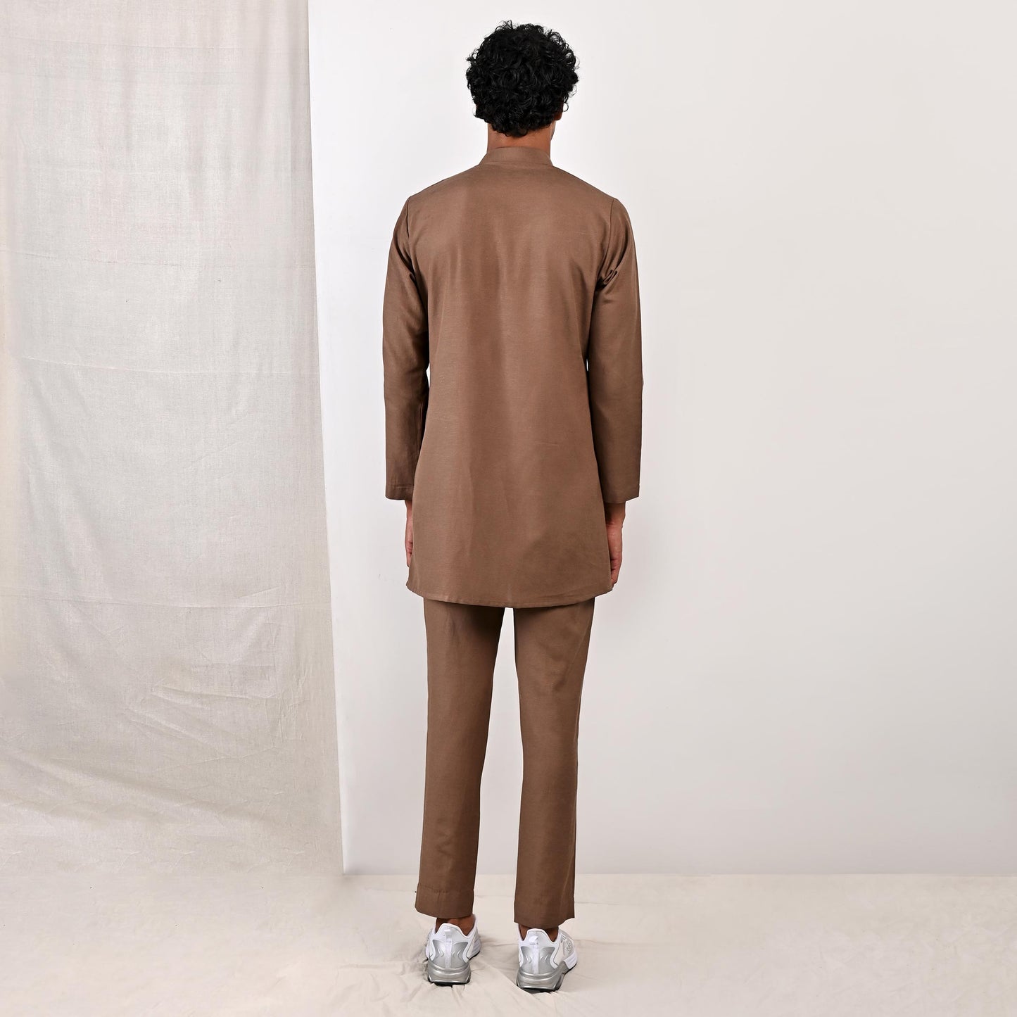 Arthur - Light Brown Short Kurta Set-4