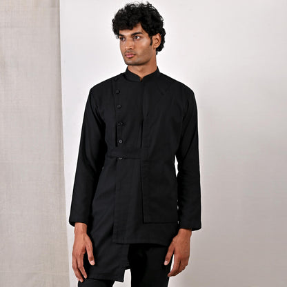 Caledon - Black Short kurta Set-1