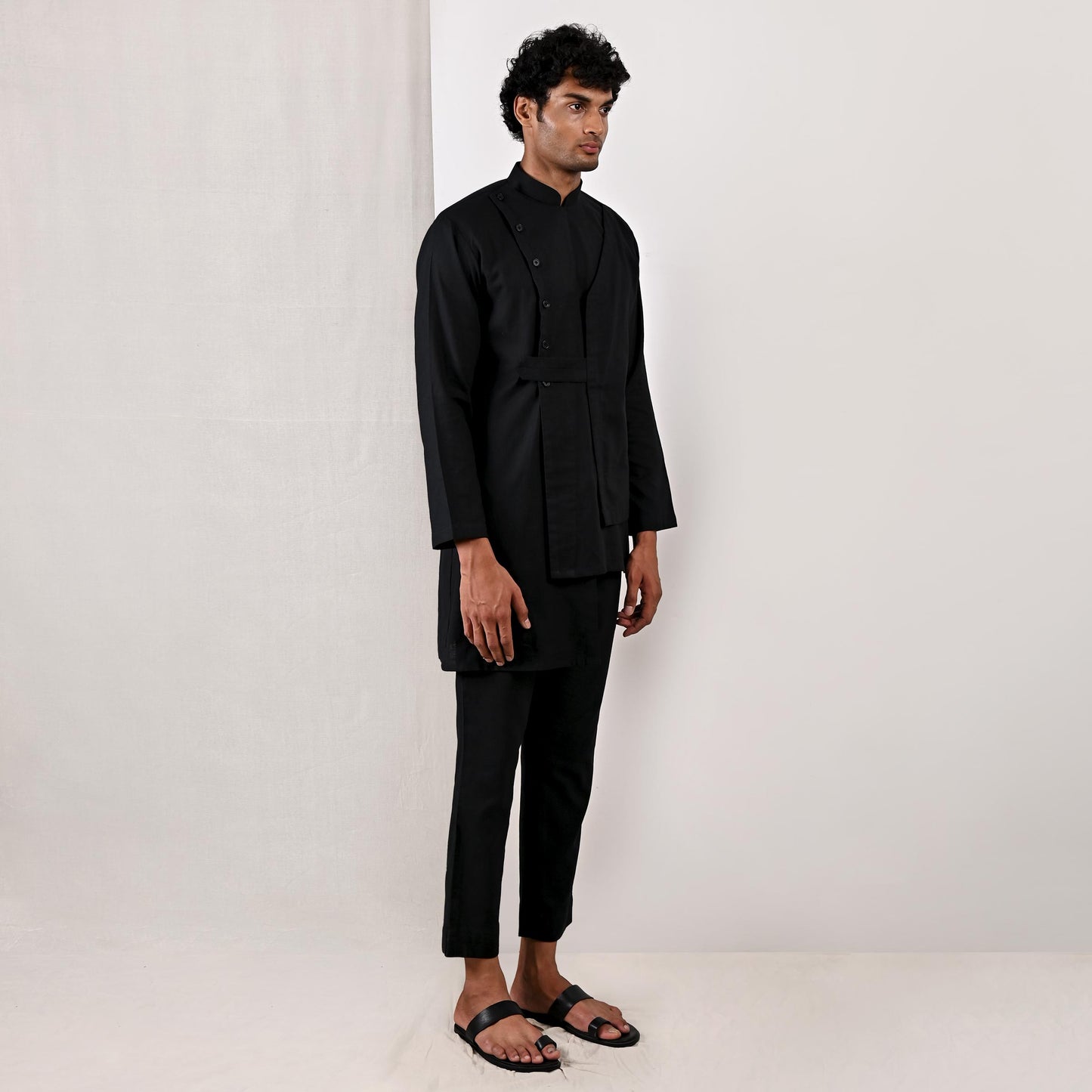 Caledon - Black Short kurta Set-2