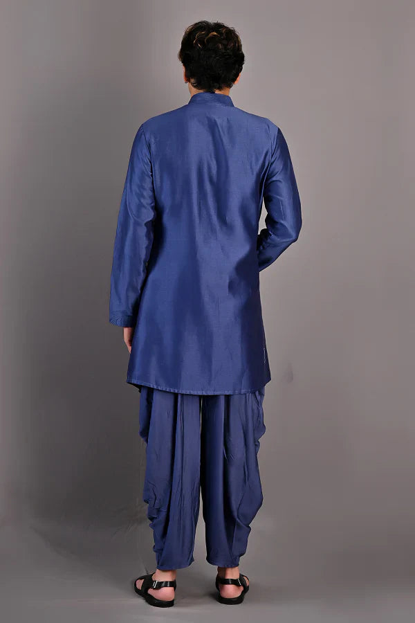 JACINTO - BLUE EMBROIDERED KURTA SET-2