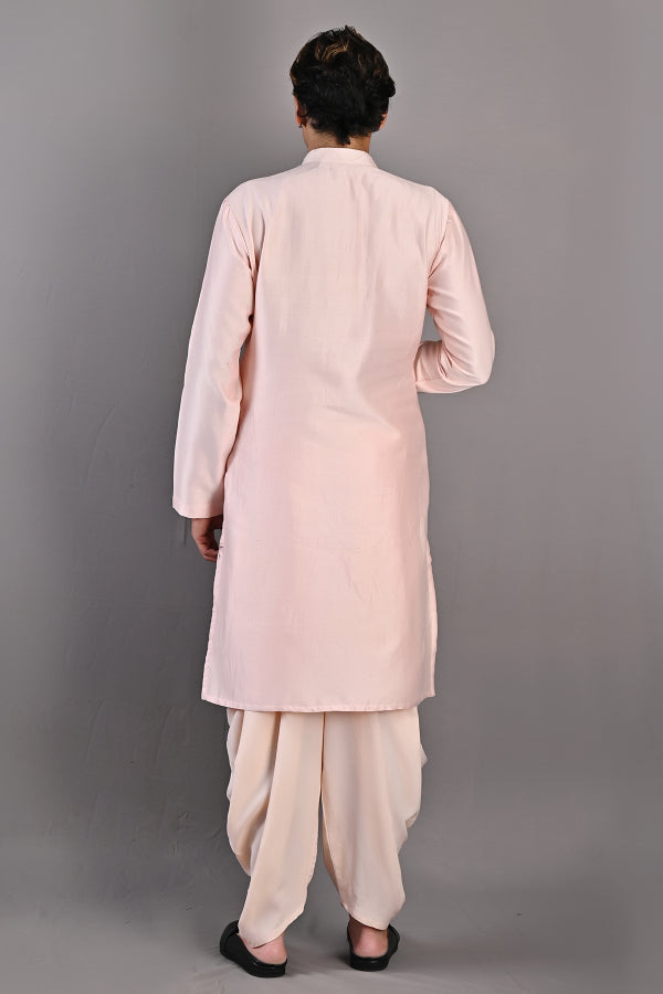 Harrison - Peach Embroidered Kurta Set-3