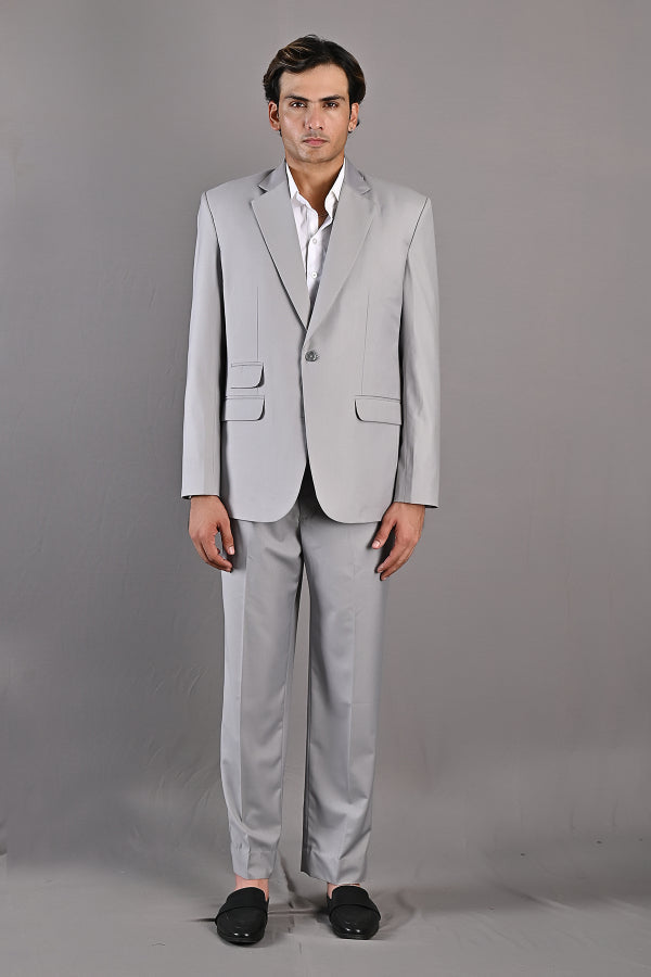 Aaron - Grey Suit Jacket Set-1