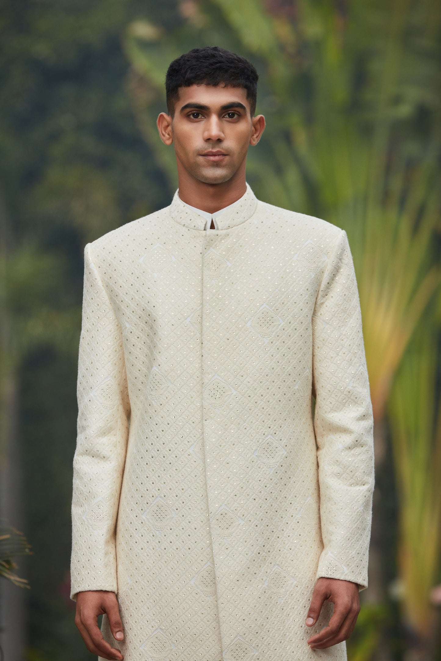 Adyat Achkan Jacket With Kurta Set-4