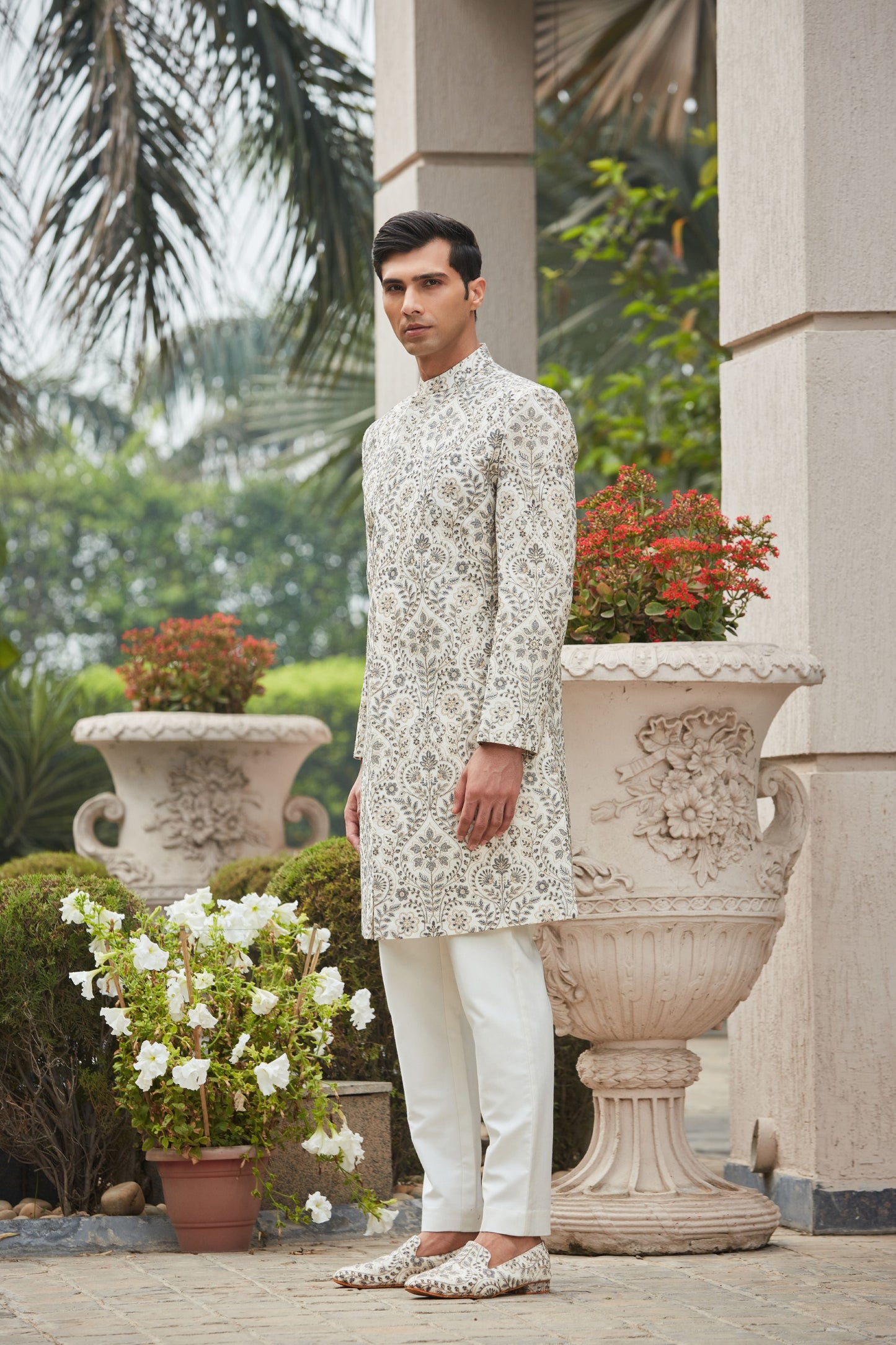 Laska Achkan Jacket With Kurta Set-3