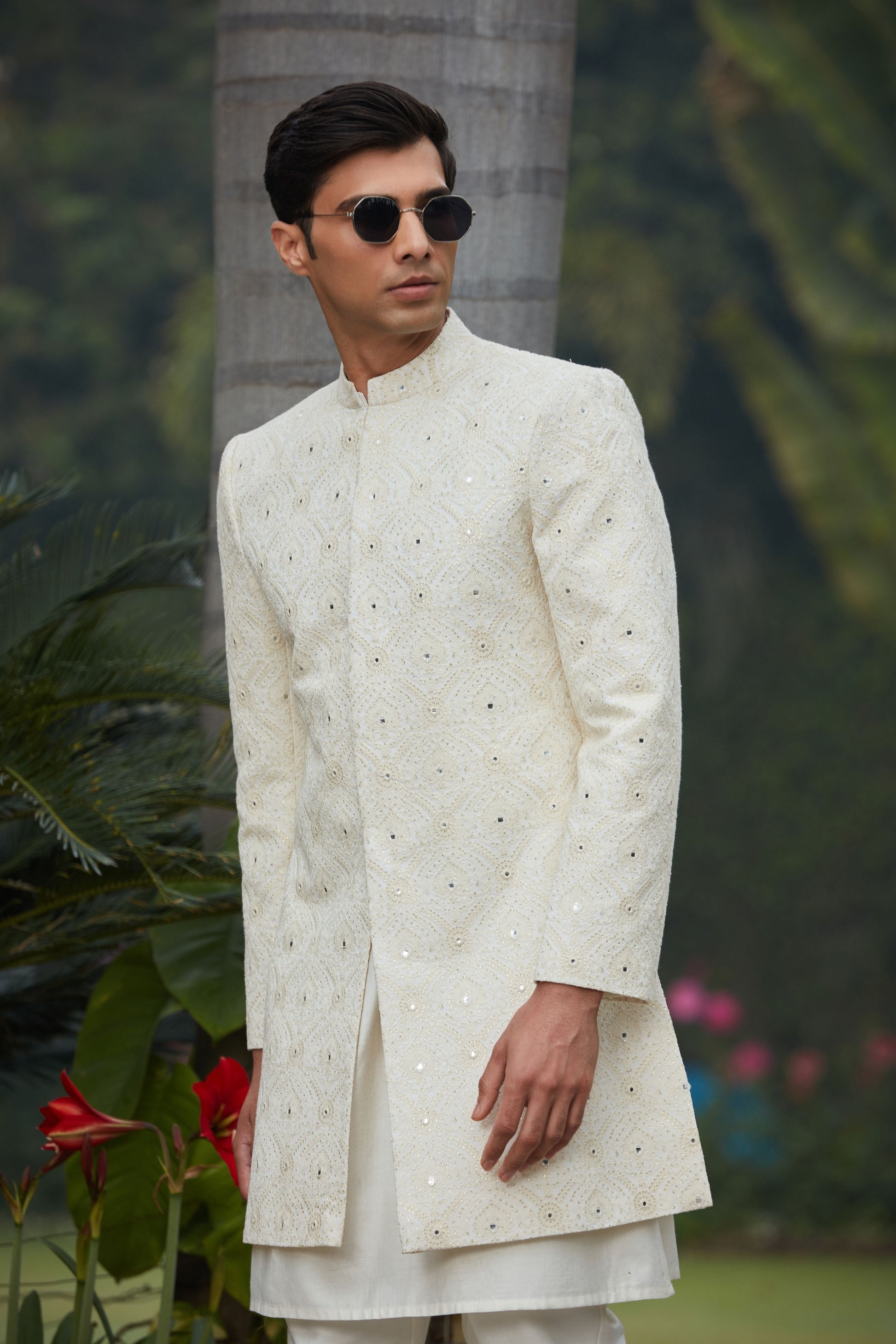 Ahim Achkan Jacket With Kurta Set-1