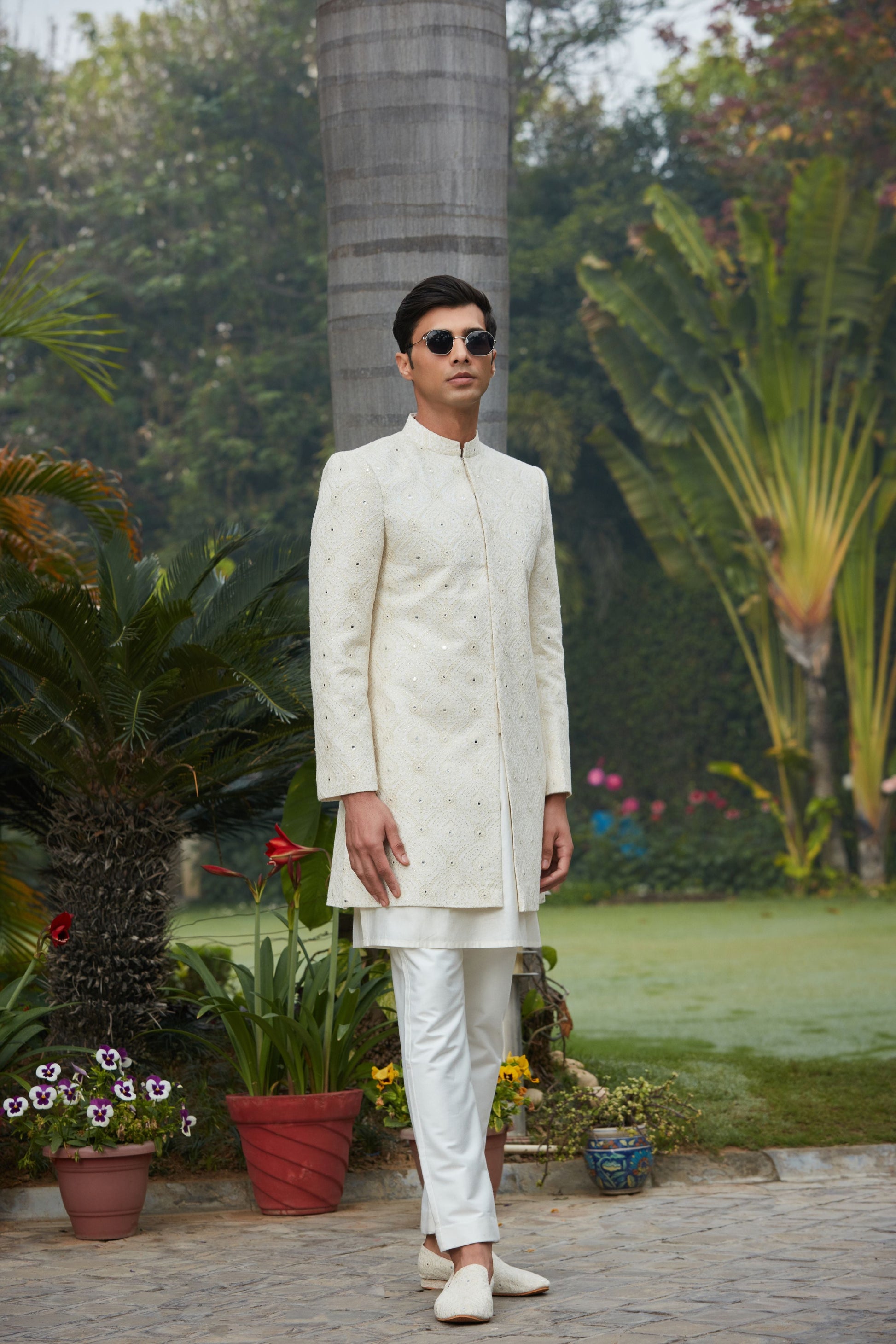 Ahim Achkan Jacket With Kurta Set-2