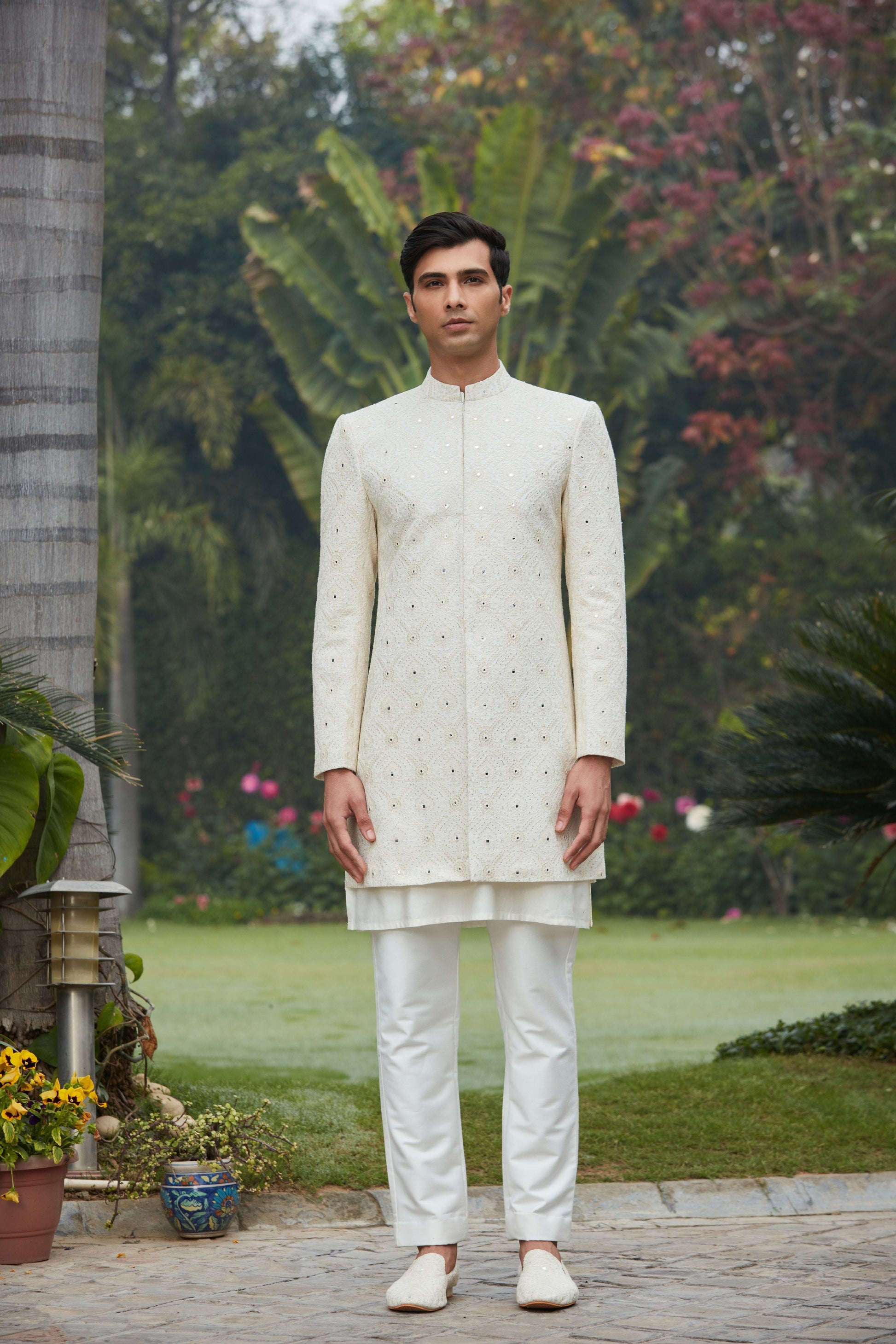 Ahim Achkan Jacket With Kurta Set-3