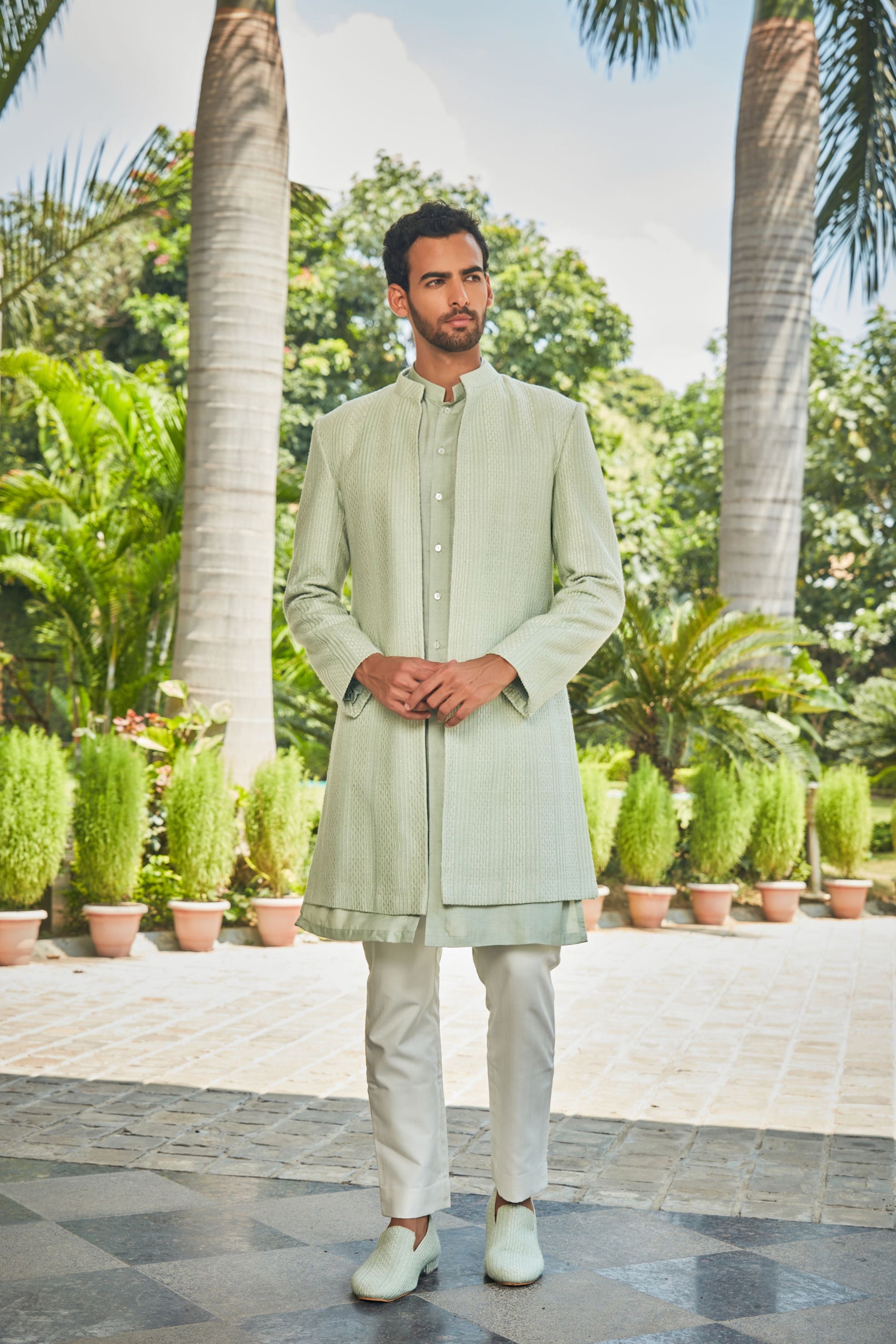 Harit  Open Jacket with Kurta Set-0