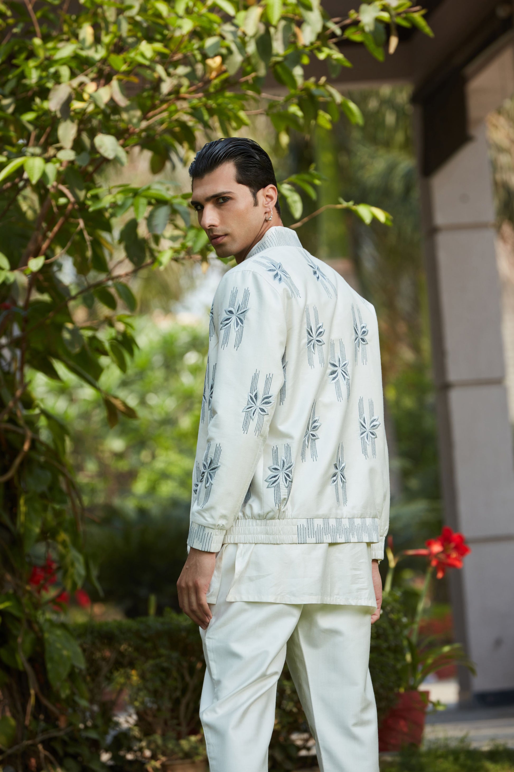 Zaire Bomber Jacket With Kurta Set-3