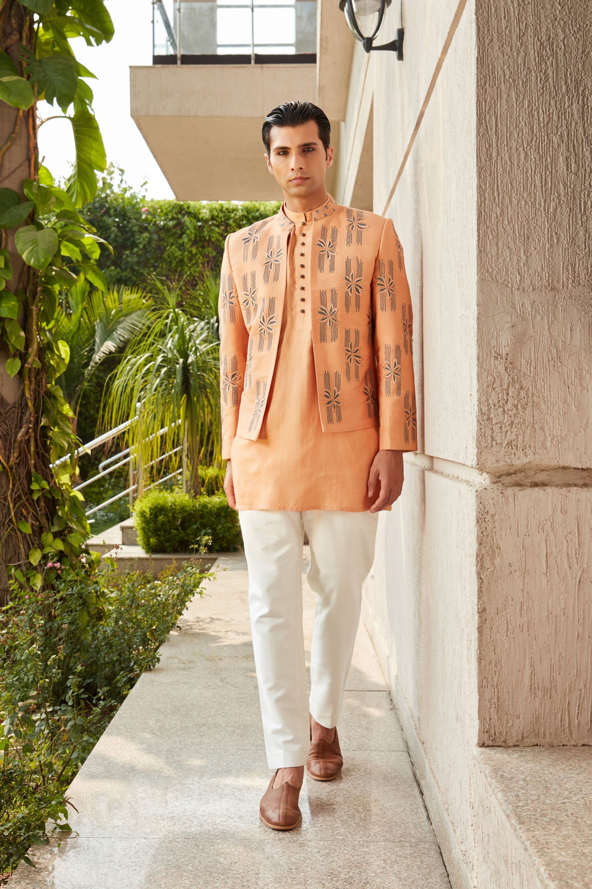 Rohaan Open Jacket with Kurta Set-0