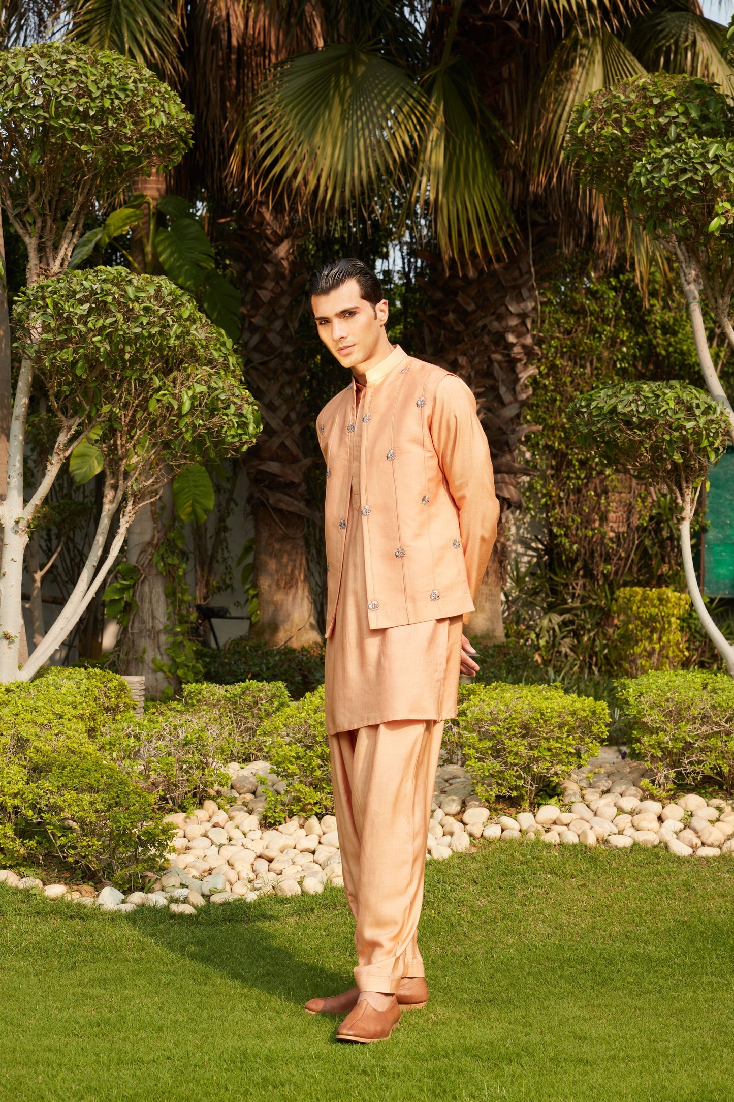 Adeem Nehru Jacket with Kurta & Salwar Set-3